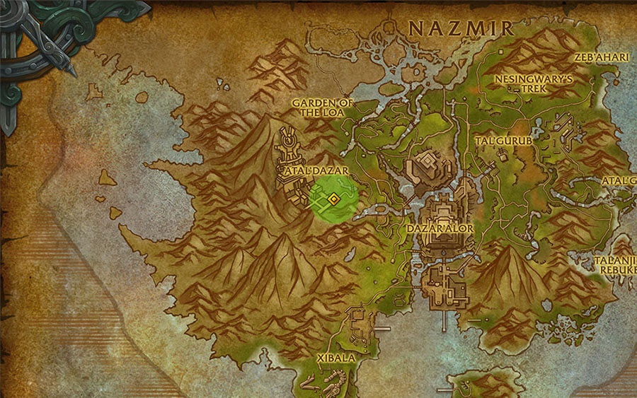 Atal'Dazar Map Location