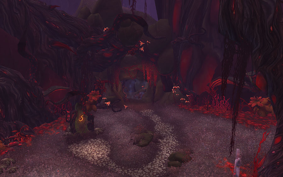 Darkheart Thicket Entrance Location