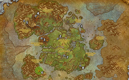 Whorlwing Basin Glyph Map