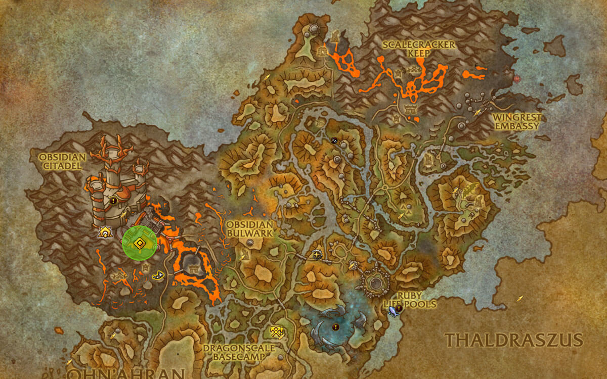 obsidian dragonflight oathstone map