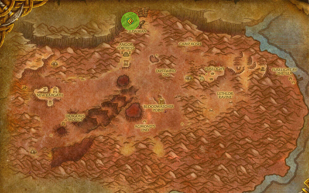 uldaman legacy of tyr entrance location