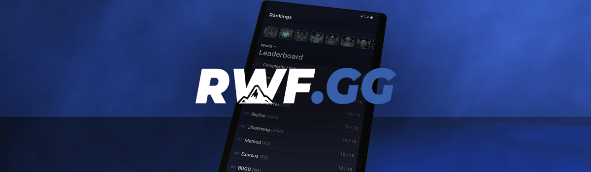 Introducing RWF.GG - The First Ever Progress Tracking Mobile App